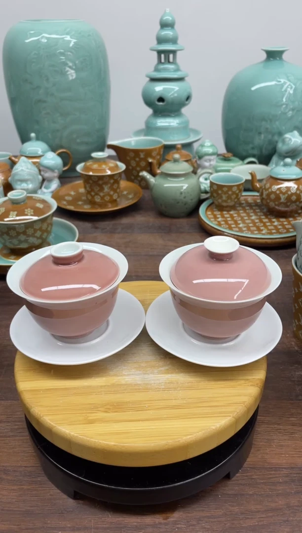 特价青瓷 慧语瓷坊 微瑕2套