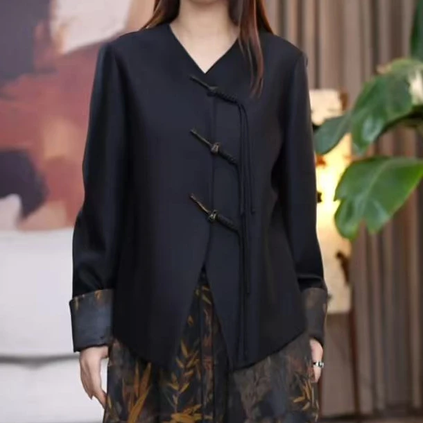 『君序』桑蚕丝羊毛原创设计休闲显瘦时尚百搭外套