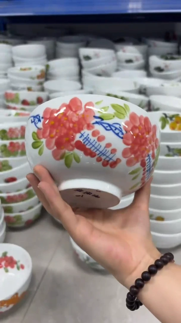 瓷片景德镇手绘釉中彩（食品级）小罗汉碗