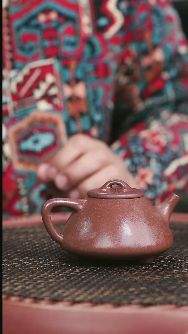 【闪购商品】紫砂底槽清35号全手工子冶石瓢160CC