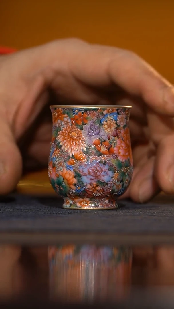 【闪购商品】瓷片宝蕴阁 珐琅万花杯（预售）