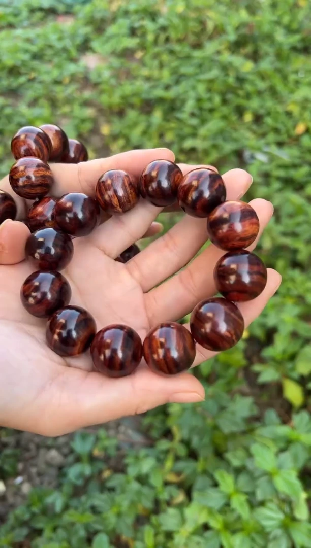 黄花梨/降香黄檀A010紫油梨2.0圆珠手串398多样性发一