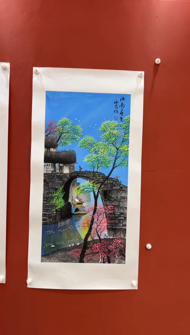 【闪购商品】书法江南春色  翟渊民老师国画