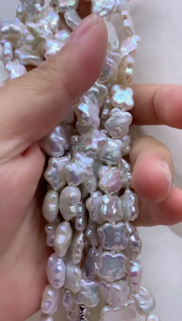 【闪购商品】淡水珍珠项链银S925镶嵌多发其一