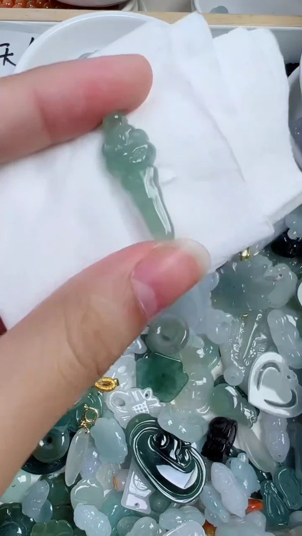 散珠翡翠345号链接，A货翡翠