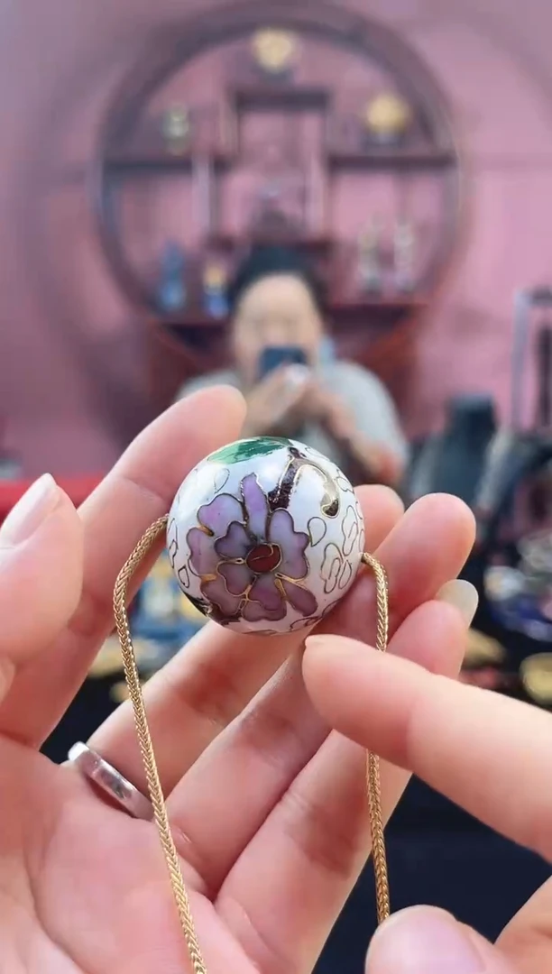 非遗 景泰蓝3.0大珠 白色