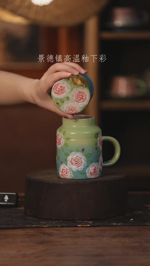 陶瓷景德镇高温釉下手绘陶瓷152