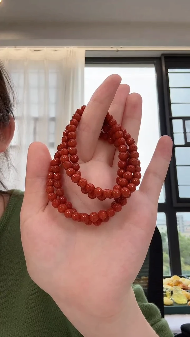 颈饰未镶嵌南红玛瑙项链