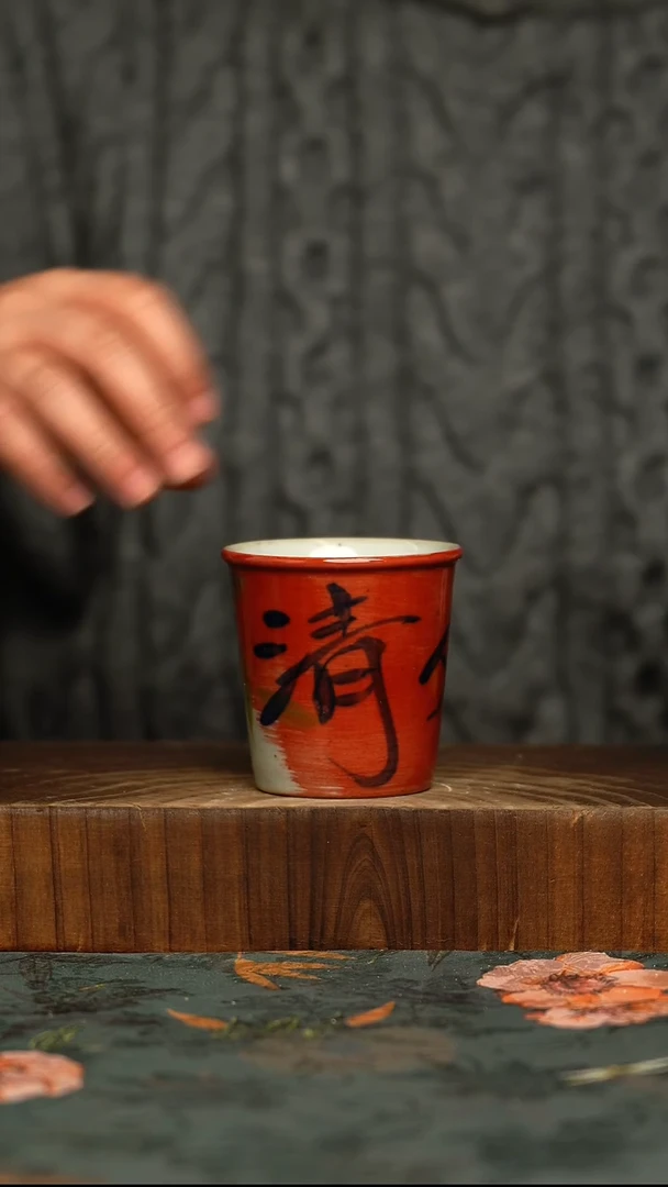 杯釉下彩手工手绘同款陶器