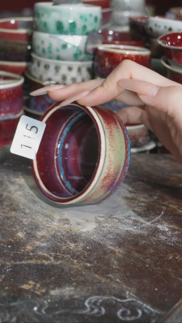 摆件精品窑变钧瓷茶器