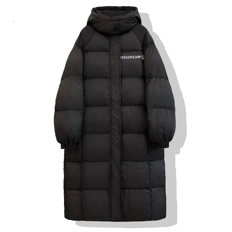 2025新款女款时尚百搭保暖长款休闲羽绒服8576