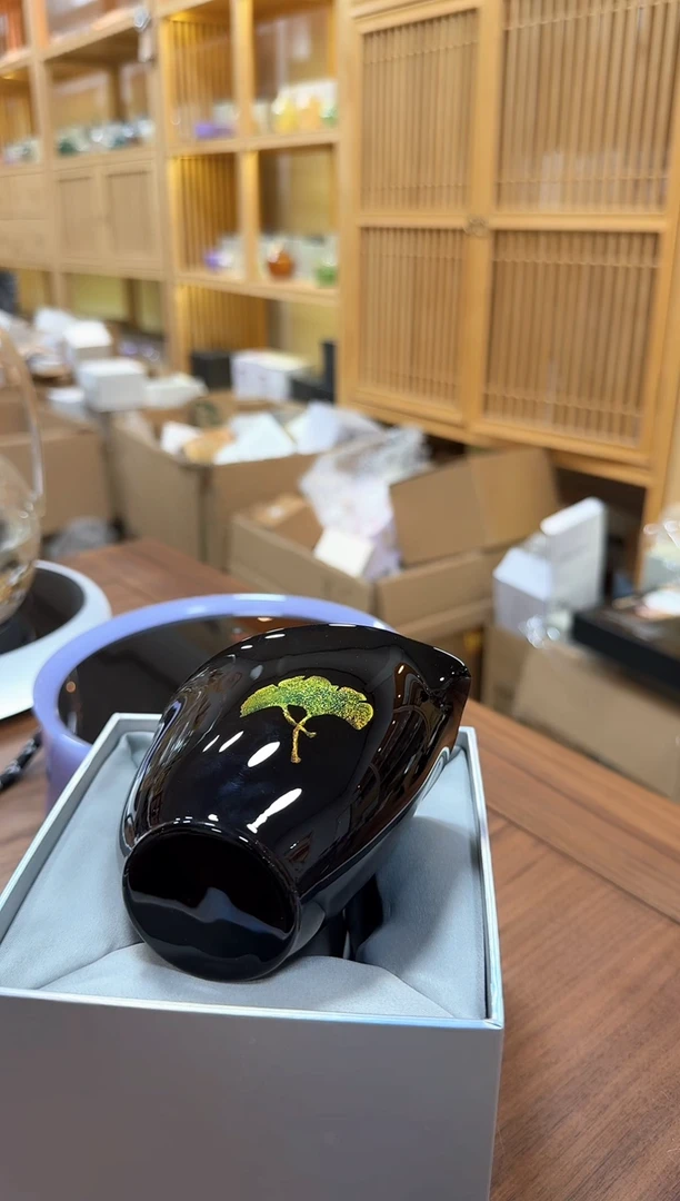 黑色无耳公道杯