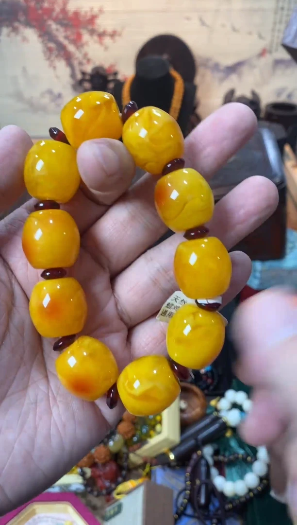 未镶嵌颈饰蜜蜡大桶珠直播推荐直播推荐