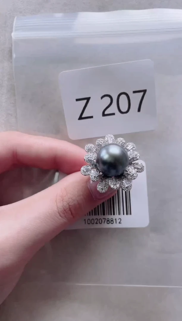 【闪购商品】海水珍珠戒指银S925镶嵌Z207