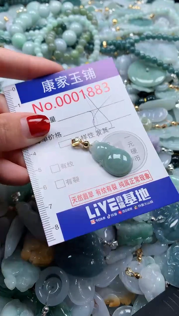 翡翠未镶嵌吊坠(不含链)1883