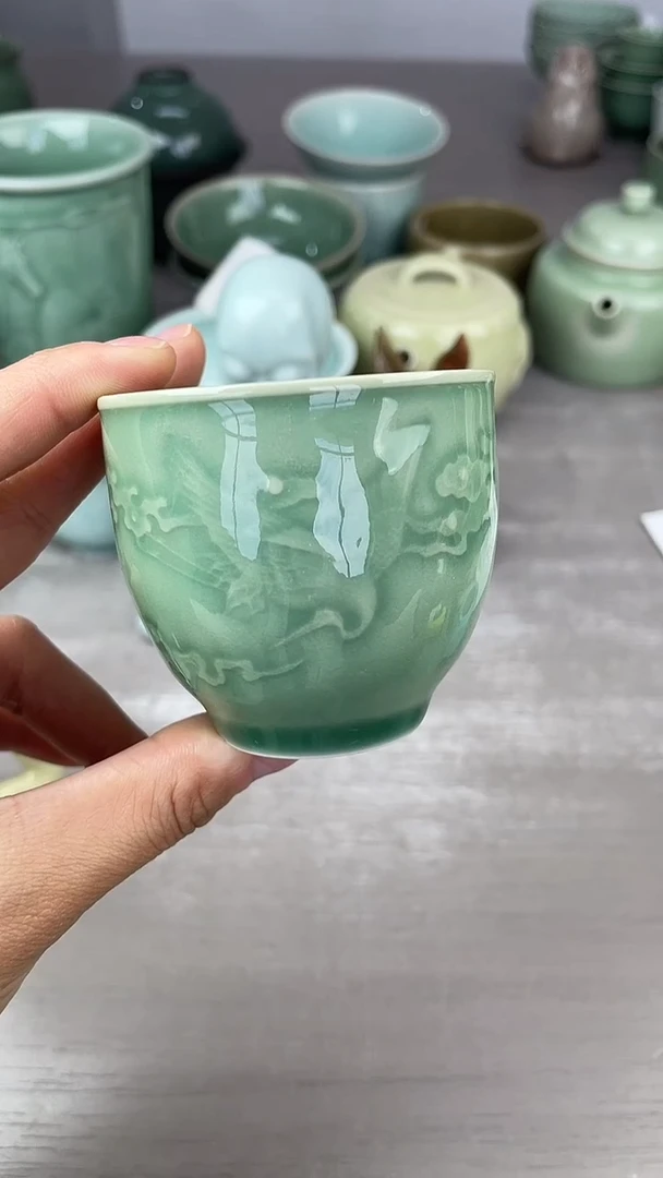 青瓷仓储清仓福利微瑕仙鹤