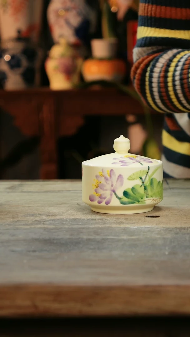 【闪购商品】瓷片景德镇纯手工釉下彩精品花瓶