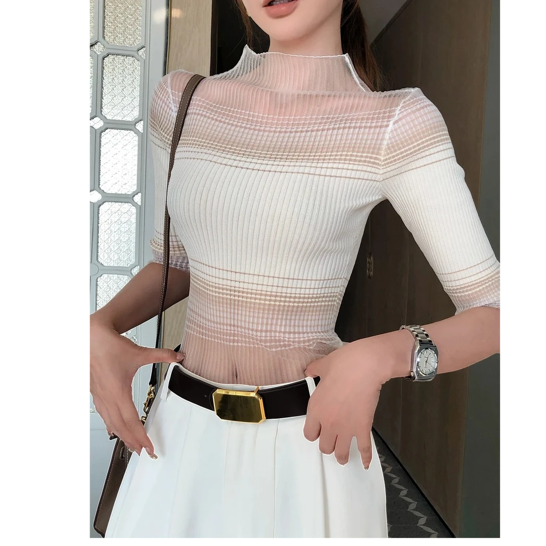 【权威来了】夏季韩版复古时尚气质修身显瘦上衣BB50074