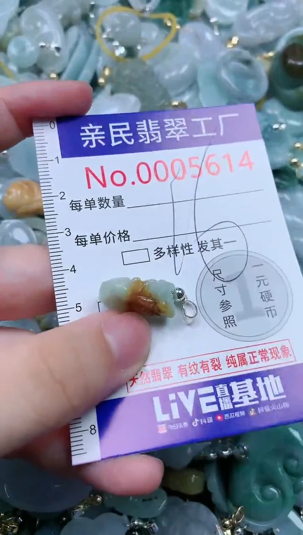 翡翠未镶嵌吊坠(不含链)5614