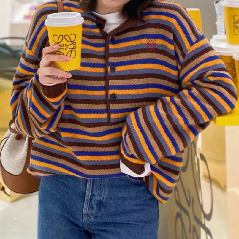 99新 LOEWE/罗意威 条纹 毛衣 P205335775