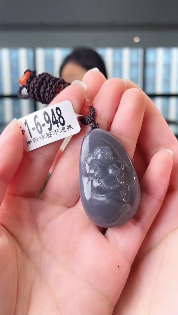 和田玉未镶嵌颈饰佛牌 948