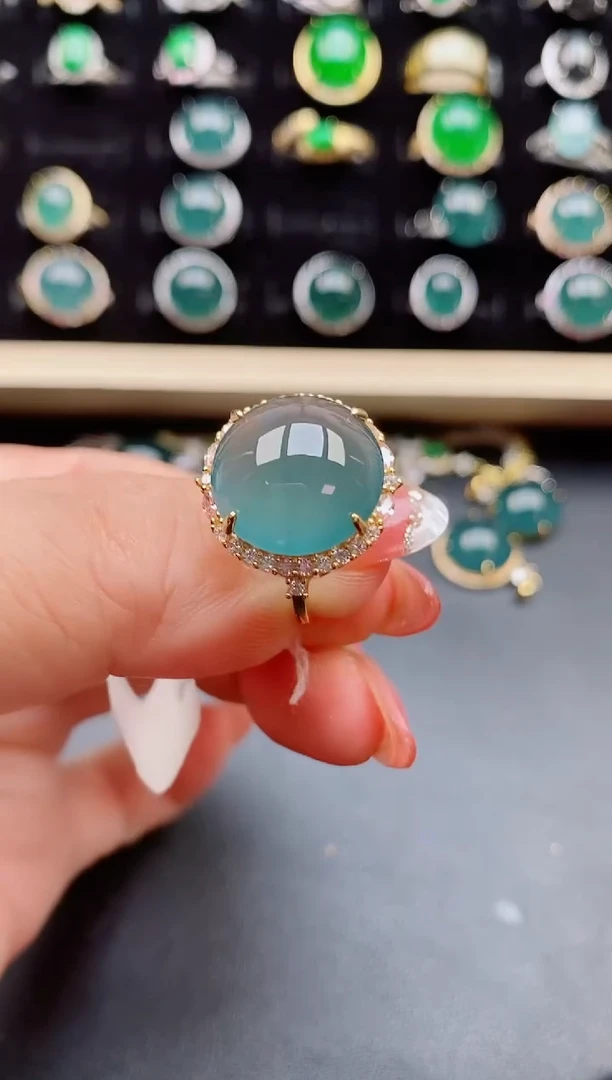 【闪购商品】翡翠戒指银S925镶嵌212121