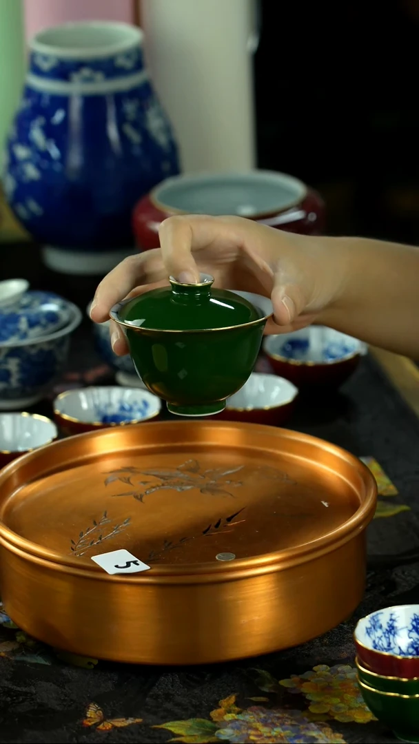 中秋国庆景德镇手绘瓷器