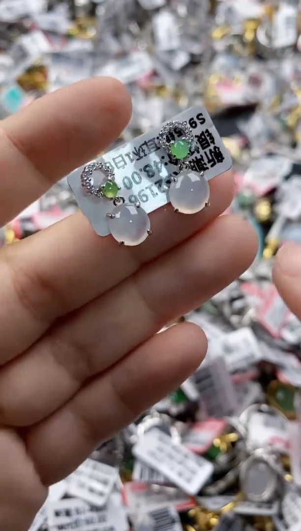 翡翠戒指银S925镶嵌555     7