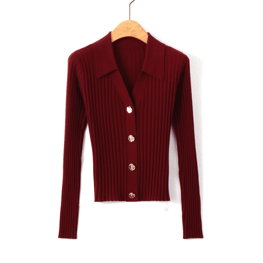 【流金岁月】长袖针织衫开衫--5