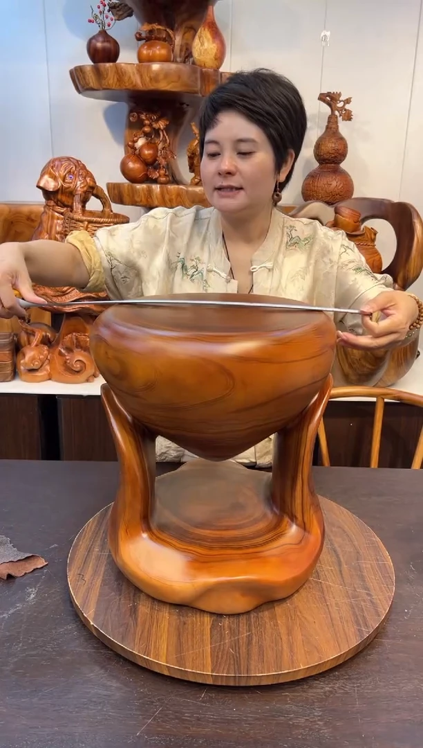 木香樟手工沙漏凳子