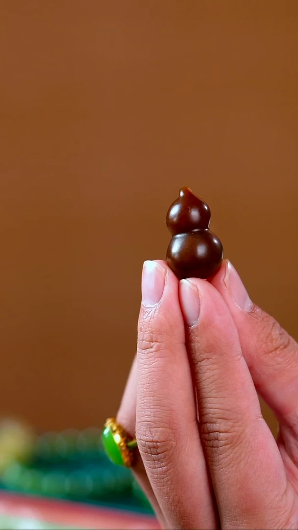 吊坠(不含链)未镶嵌和田玉（糖玉）巧克力糖葫芦