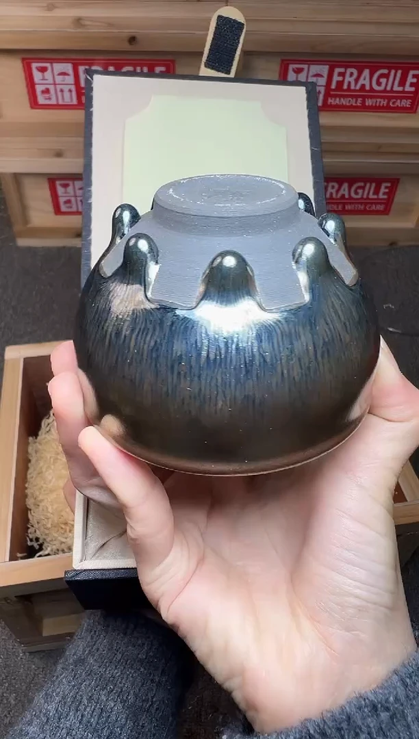 茶盏八方来财 建窑建盏主人杯