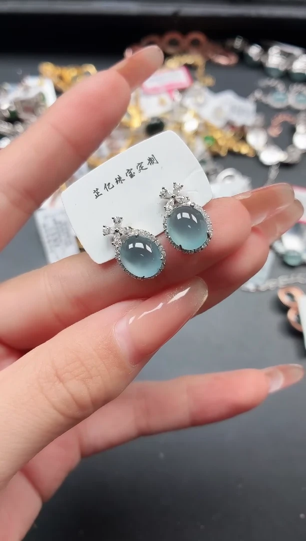 银S925镶嵌戒指翡翠11
