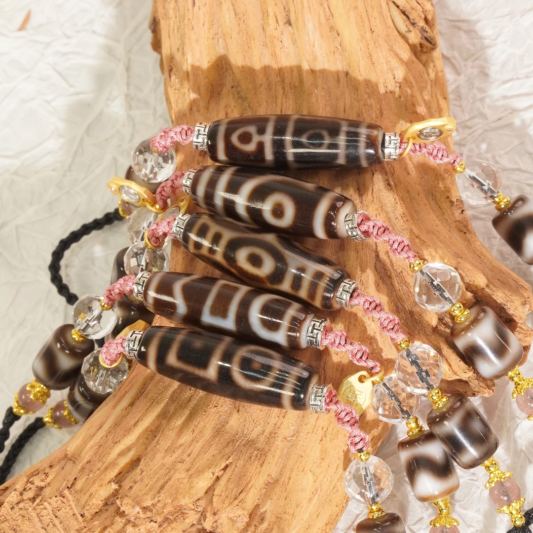 天然玛瑙黑金主珠黑金配珠时尚百搭锁骨链(多样性发货，发其一)