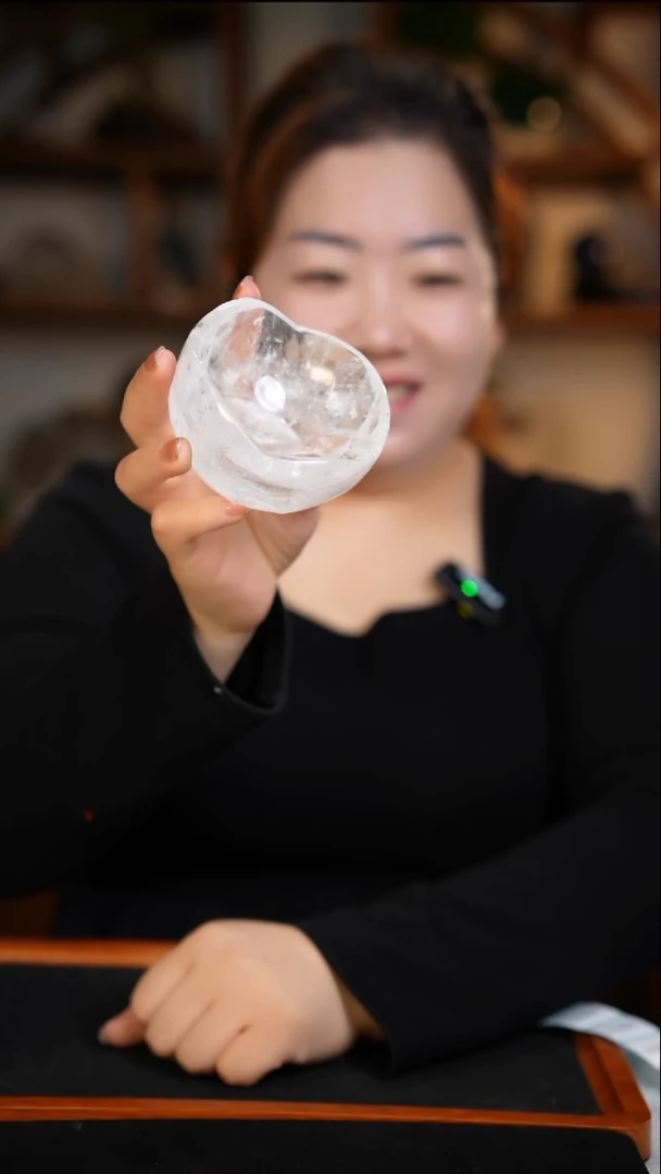 未镶嵌珠宝半成品水晶白水晶碗D618