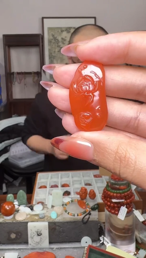 【闪购商品】南红玛瑙挂件未镶嵌5275