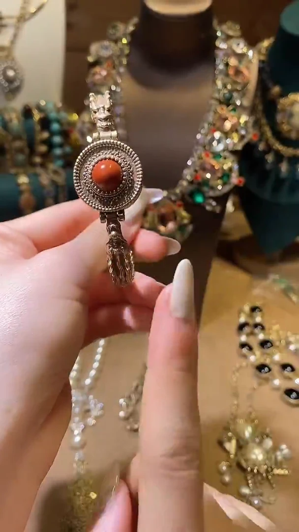 纯铜石英石中古经典手饰饰品