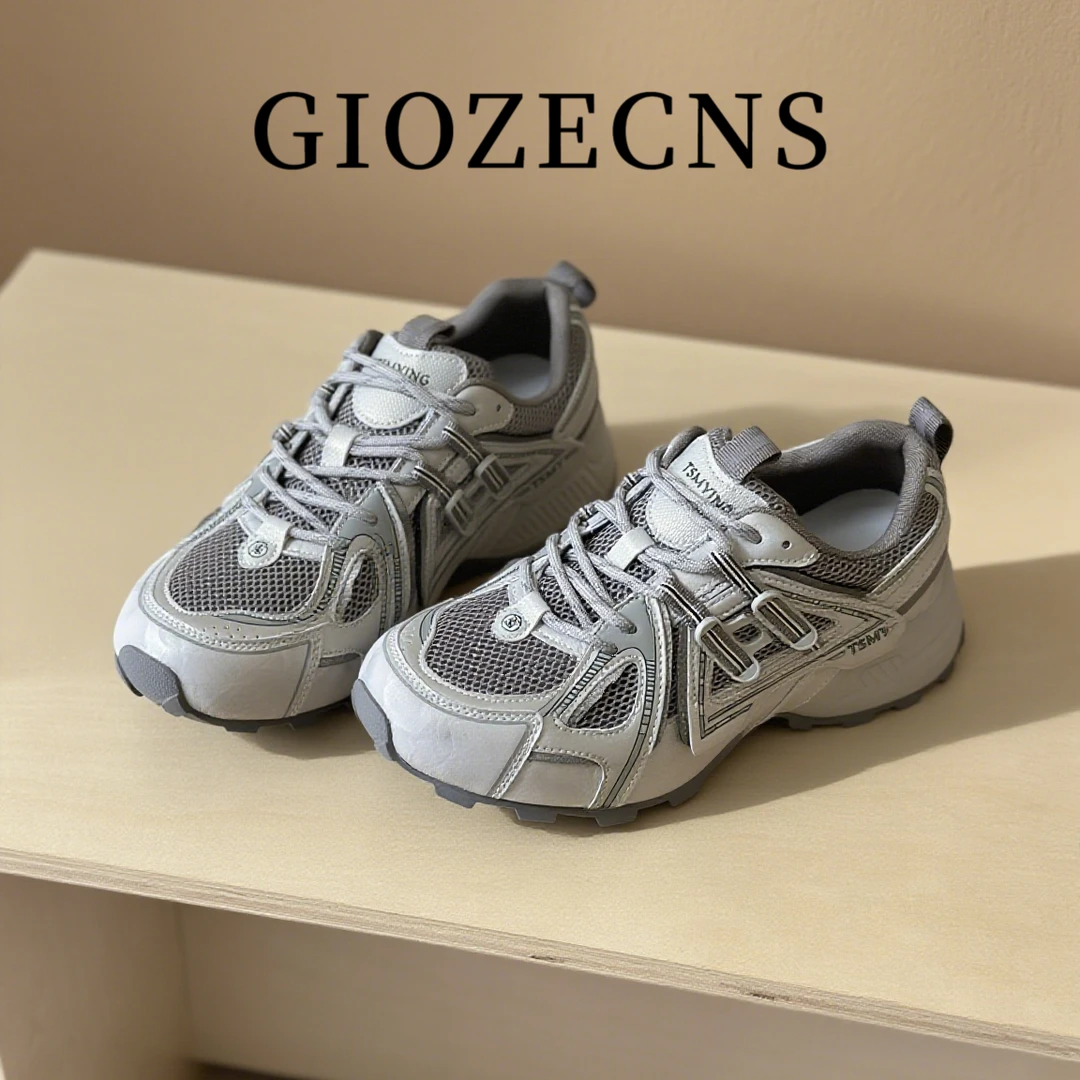 纪捷希阿甘鞋女款夏季上新网面透气简约休闲鞋个性百搭轻奢运动鞋