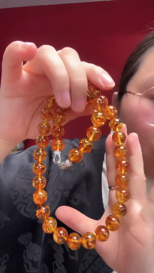 【闪购商品】琥珀珠宝奇石未镶嵌12mm