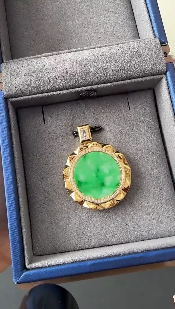 【闪购商品】翡翠吊坠(不含链)银S925镶嵌吊坠