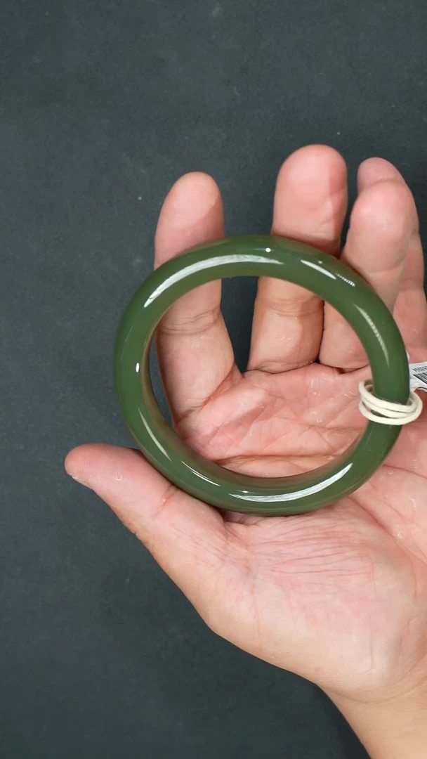 和田玉手镯未镶嵌A0034-65