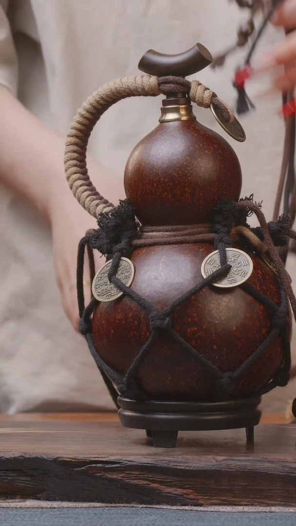 1916号精品大漆葫芦防腐防渗装水茶酒