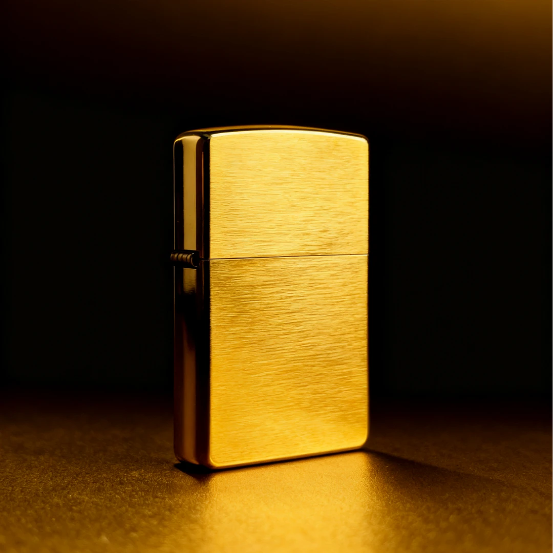 ZIPPO/之宝【200-镀金光板】之宝煤油防风打火机送礼物DYH1X1M1