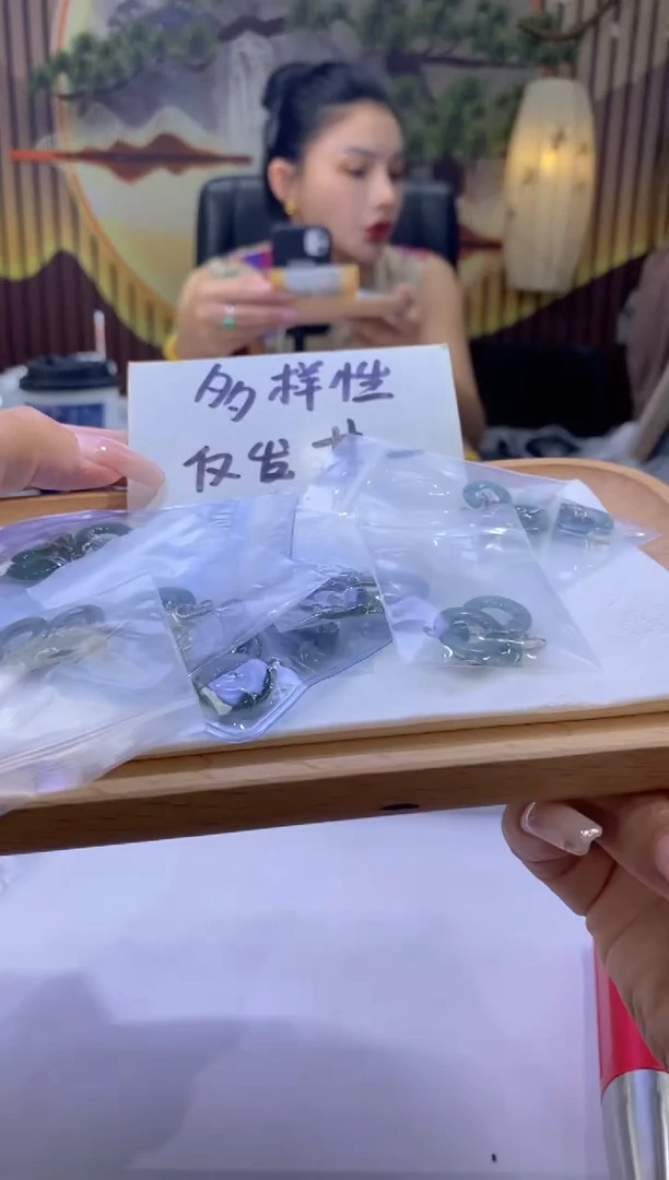 翡翠银S925镶嵌耳饰多样性仅发其一9583