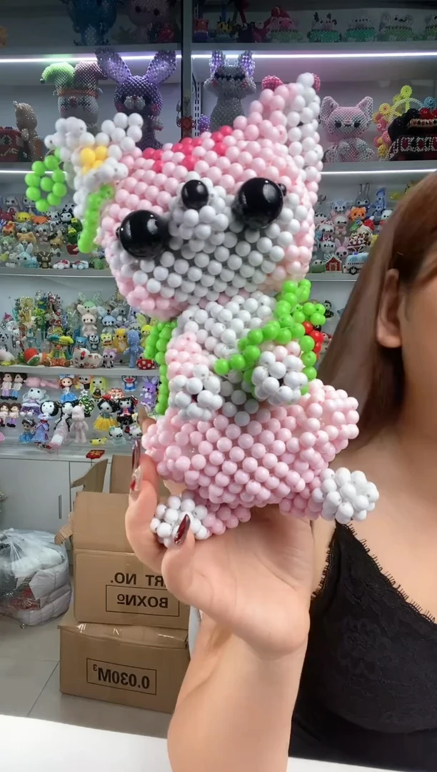 玻璃0739卡8糖果珠花苞狐狸材料包1套