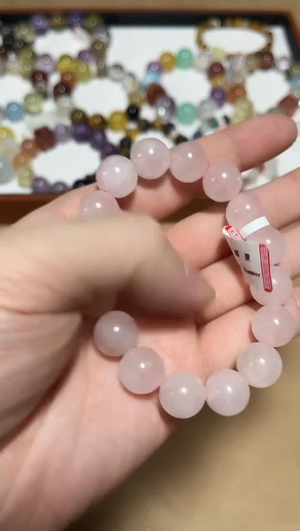 未镶嵌手链水晶24-8粉水晶设计款手链