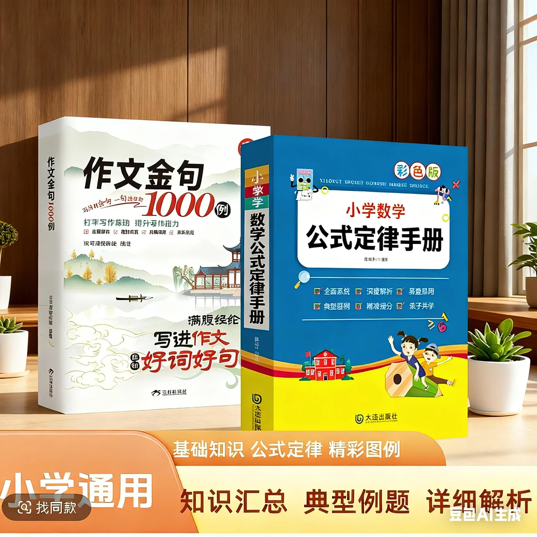 小学数学公式定律手册彩色版必背公式大全考点综合运用小学通用