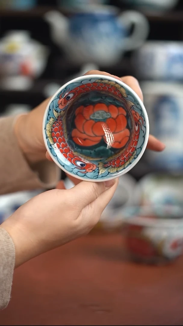 老师作品九鱼压手杯（宠粉福利）
