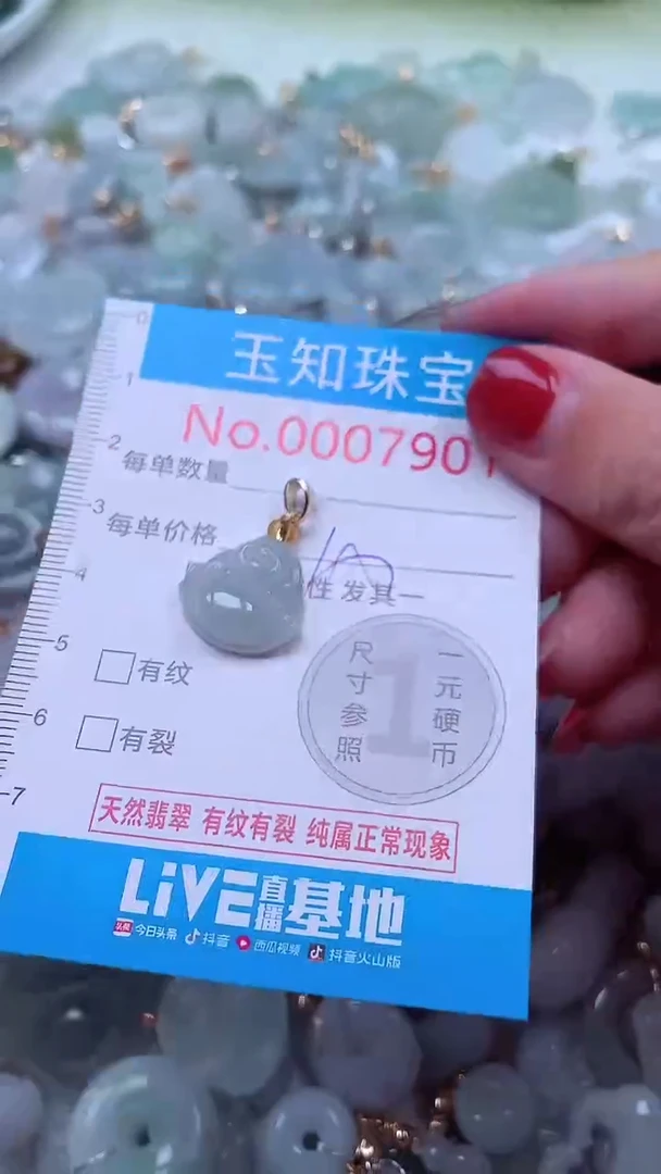 吊坠(不含链)未镶嵌翡翠7901