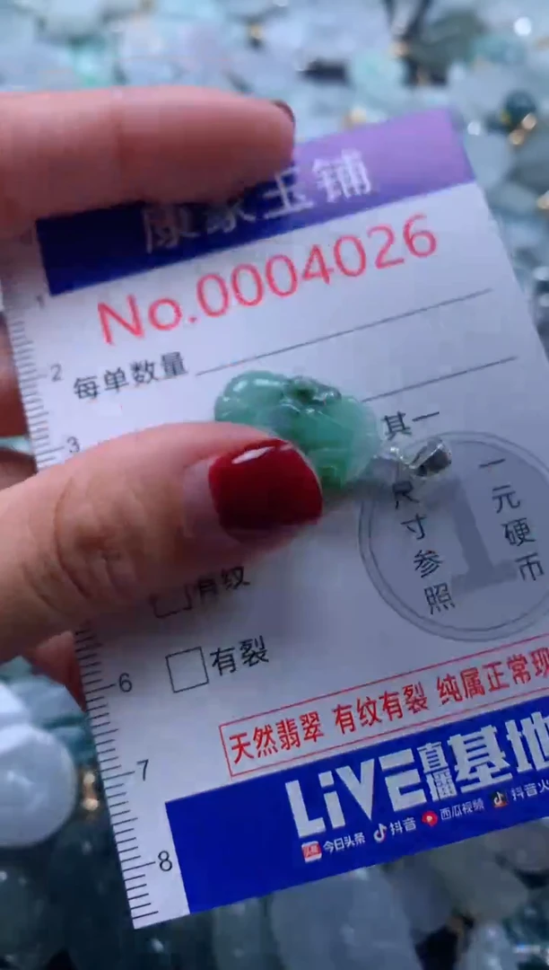 颈饰未镶嵌翡翠4026